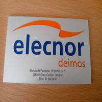 Placa elecnor esmaltada