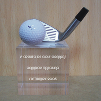Trofeo metacrilato golf